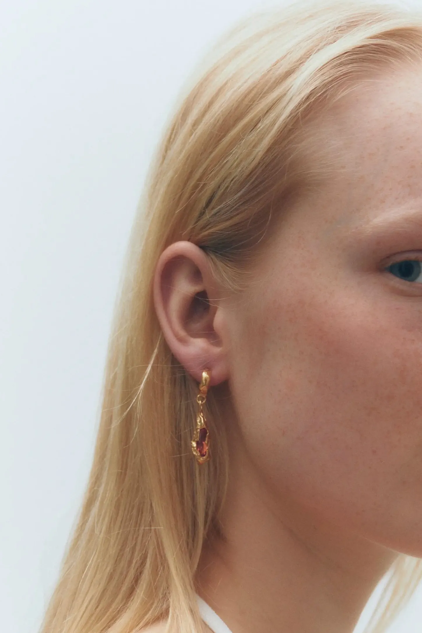 SIMUERO Earrings*Naranja Hoop